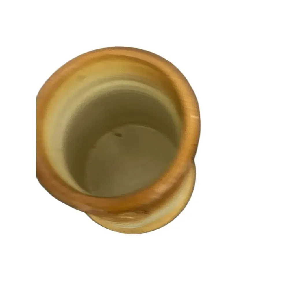 Kiltrea Bridge Pottery~IRELAND- Utensil Crock Brown and‎ Tan